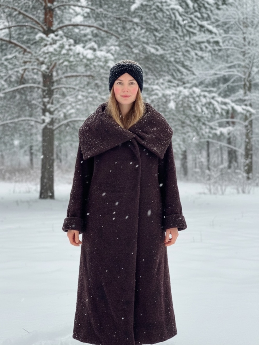IGOR  Long Coat dark purple brown in great condition S